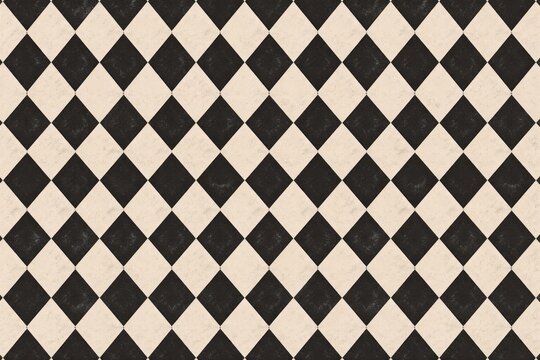 Vintage harlequin pattern illustration.