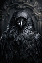 Obraz premium Majestic raven portrait art