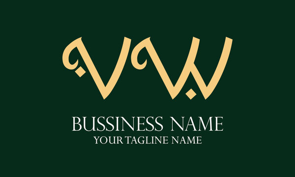 VW V vw initial logo | initial based abstract modern minimal creative logo, vector template image. luxury logotype logo, real estate homie logo. typography logo. initials logo