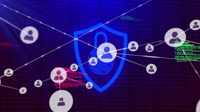 Shield-centered interface receiving avatar nodes and forming linked mesh to secure tech network