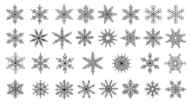Intricate Snowflake Display Showing Delicate Crystal Patterns.