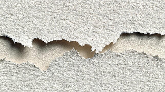 A weathered white paper texture with a cracked plaster pattern and grunge concrete surface creates an aged gray material backdrop for a rough stone wall design