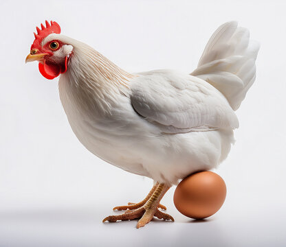 poulet, poule, oeuf, oiseau, animal, blanc, ferme, volaille, coq, bec, empennage, jongler, agriculture, oeuf au plat, domestique, aliment, nature, pondre