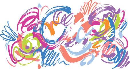 Obraz premium Abstract colorful brush strokes background with vibrant paint splashes and creative artistic textures for graphic design