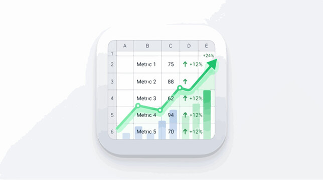 Financial Growth Chart - Analyzing Business Performance and Trends.