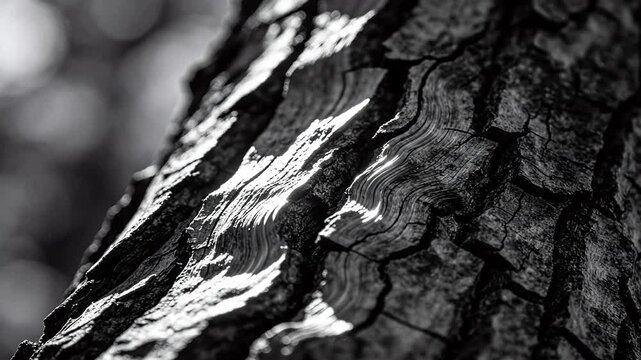 Close up texture of natural tree bark with cracked patterns