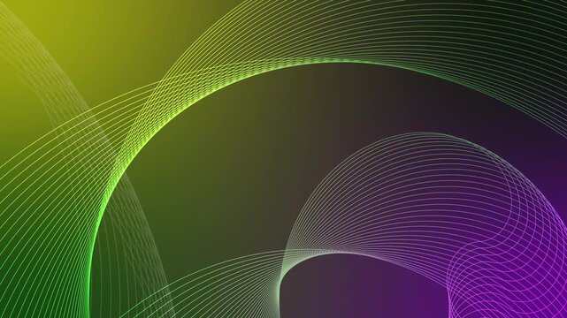 Minimalist flowing lines wave abstract background animation