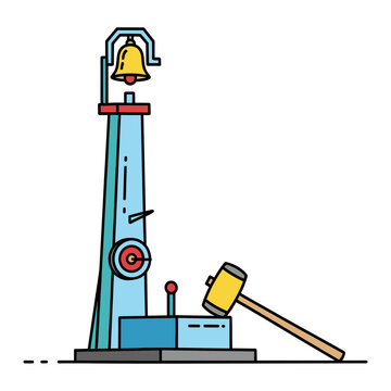 High striker carnival strength test game.