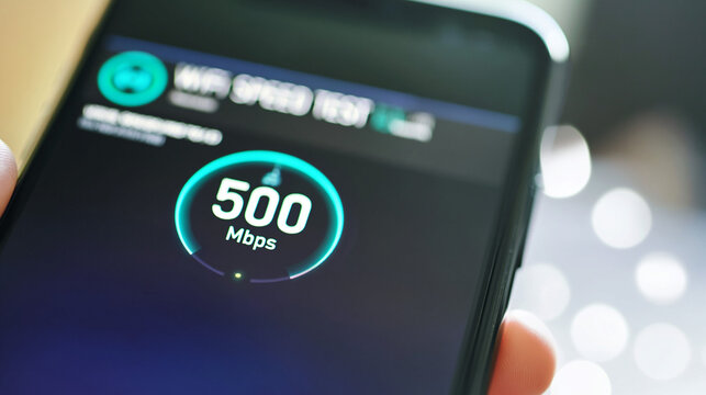 Smartphone Internet Speed Test: Evaluating 500 Mbps Wireless Connection Performance & Data Speed with Modern Technology