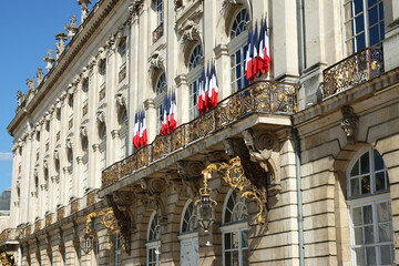 Fototapeta premium Nancy - Place Stanislas - Hôtel de Ville - Palais de Stanislas