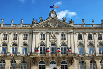 Fototapeta premium Nancy - Place Stanislas - Hôtel de Ville - Palais de Stanislas