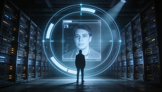 Exploring open source intelligence in a digital forensics setting with a user interface showcasing facial recognition