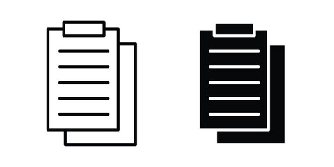 Documents icon clip art collection. Editable stroke icons © Vince