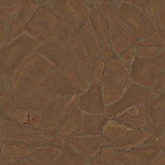 Fototapeta premium Natural Rough Texture Stone Paver Brown Earth Tone Surface Material