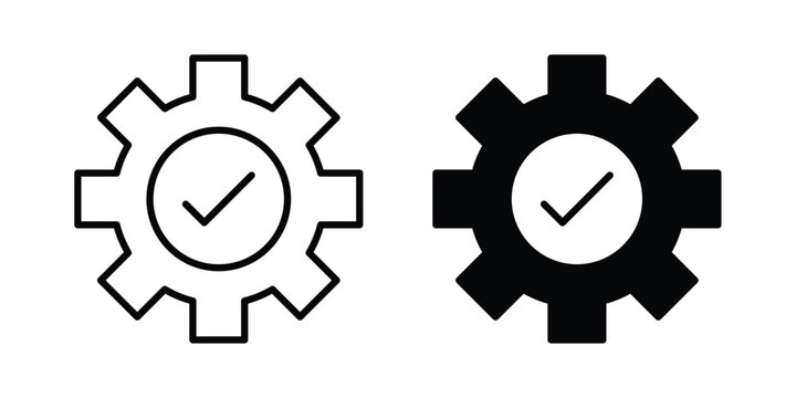 Easy installation icon clip art collection. Editable stroke icons