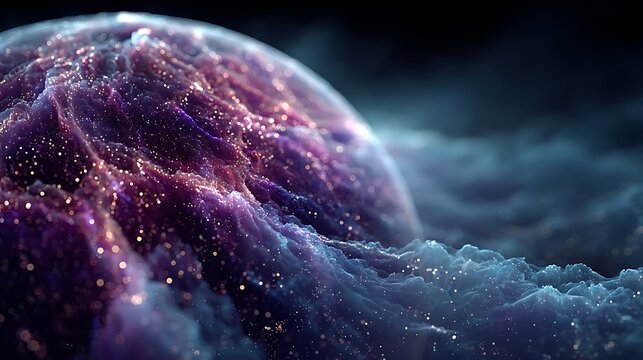 Luminous swirling orb of light and color wallpapers