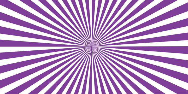 A vibrant pink and purple starburst illustration features retro sunburst rays and violet light beams in a colorful vector art pattern for an abstract backdrop wallpaper design