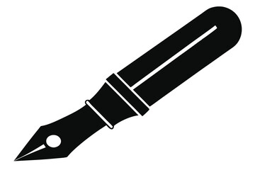 Fototapeta premium fountain pen silhouette line art vector illustration