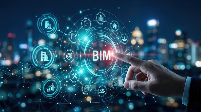 Architects, engineers, constructors, and owners use a BIM 3D digital model for a comprehensive building project view.