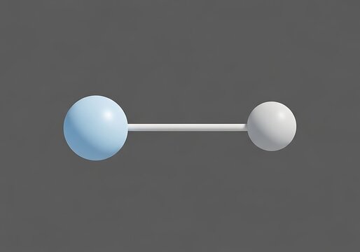 Hydrogen fluoride molecule model