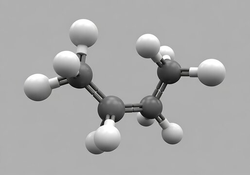 Molecular model of 1, 3butadiene