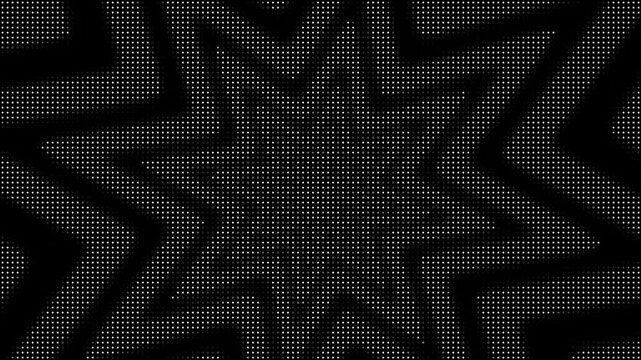 A dotted vintage halftone texture layers gently over an abstract backdrop, drifting through a smooth motion loop