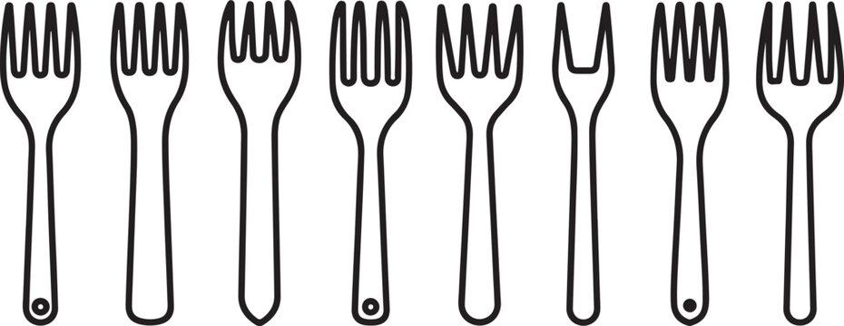A collection of stylized human hand silhouettes in different poses Vector