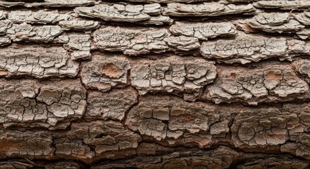 Fototapeta premium Close up of textured tree bark natural patterns and earthy details