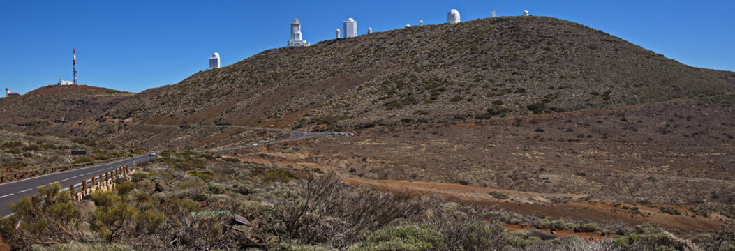 View of Observatorio Astronomico Teide on Tenerife, Canary, Canary Islands, Spain, Europe
