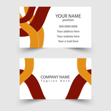 Modern business card - creative and clean business card template. Stylish  elegant business card design. Designed for business and corporate concept. 
