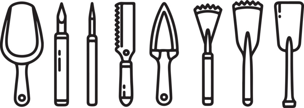 A collection of stylized letters representing the word 'alphabet' Vector