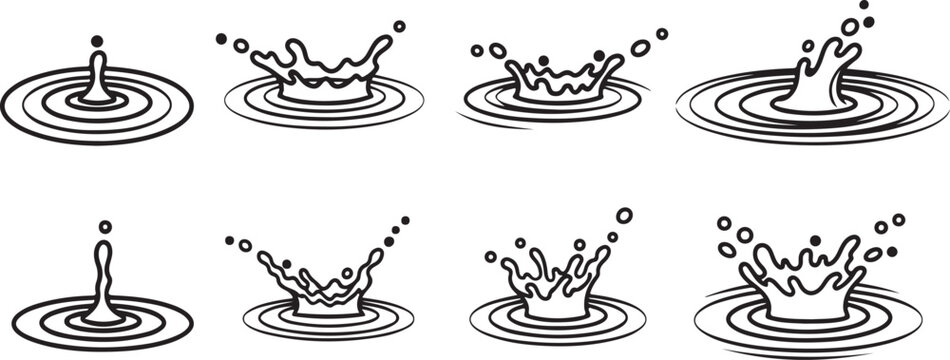 Illustrations showing different types of hand and finger movements Vector