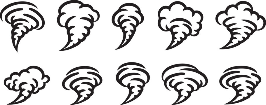 Abstract sketch of intertwined loops resembling brain waves or dna strands Vector