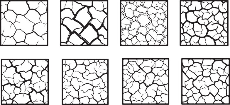 Intricate geometric patterns in black and white on a grid background Vector