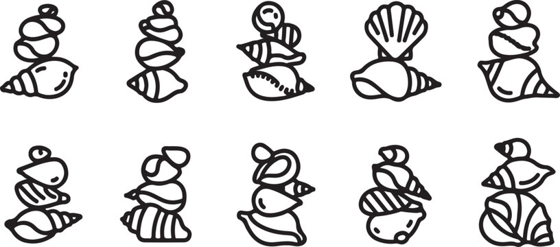 Sketch of various hand gestures in different positions and orientations Vector