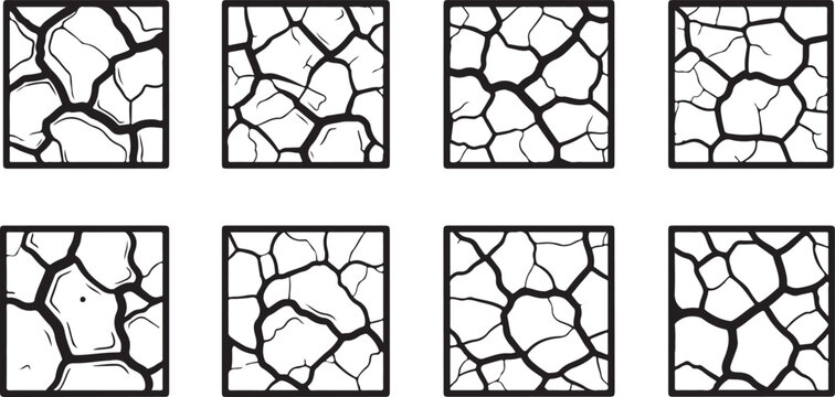 Abstract geometric art with intersecting irregular polygons and lines Vector