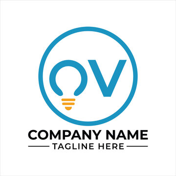 A blue and orange logo on a white background