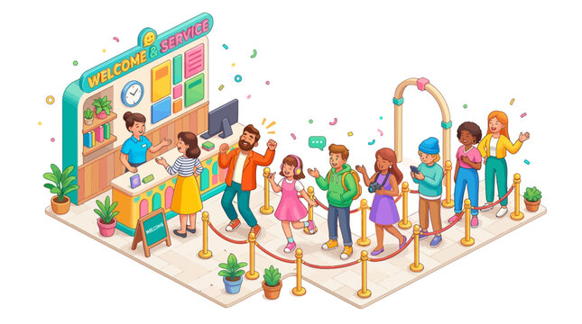 Diverse children playing together.