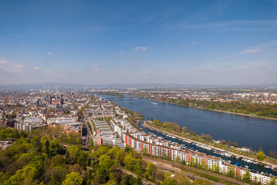Mainz aus s&uuml;dlicher Perspektive, April 2026