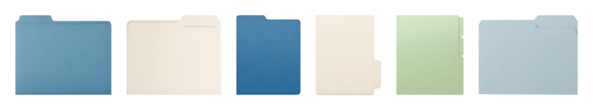 PNG Colorful folders for organized storage on transparent background