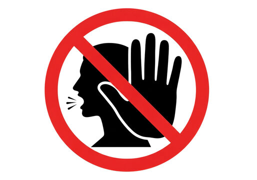 Bold red prohibition symbol a clear sign of restriction and forbidden actions
