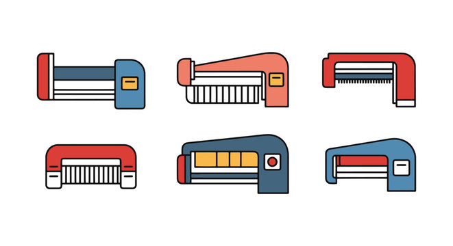Shearing Machine Line art simple abstract creative illustration
