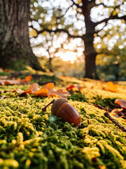 Fototapeta premium Macro World of Forest Moss and Lichen