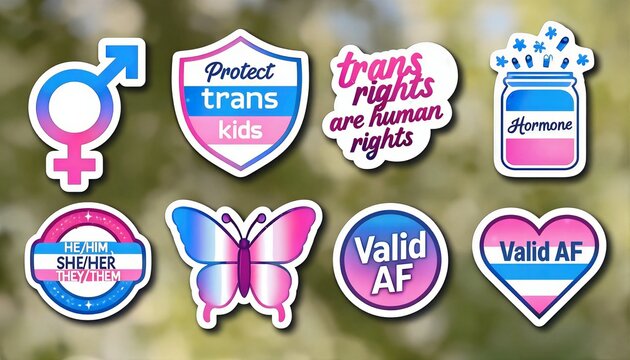 Transgender Pride Stickers Collection