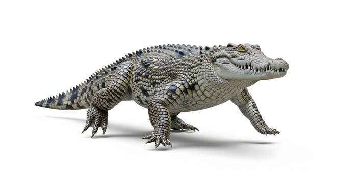 Realistic crocodile render a detailed 3d model of a reptilian predator