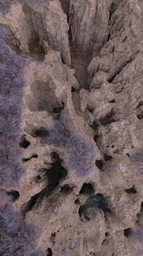 The Aguarales (fairy chimneys) of Valdemiraz or Valpalmas in the Cinco Villas Region. Saragossa. Aragon. Spain. Europe