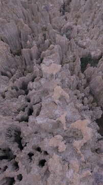 The Aguarales (fairy chimneys) of Valdemiraz or Valpalmas in the Cinco Villas Region. Saragossa. Aragon. Spain. Europe