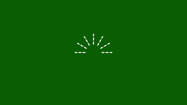 Geometric circle burst motion graphics with line blast animation, shiny explosion transitions on green screen, After Effects pop up fireworks for celebration and festive video projects 4K