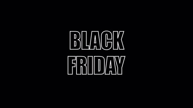 Black Friday Deal Animation &ndash; Shopping Sale Text for Advertisement