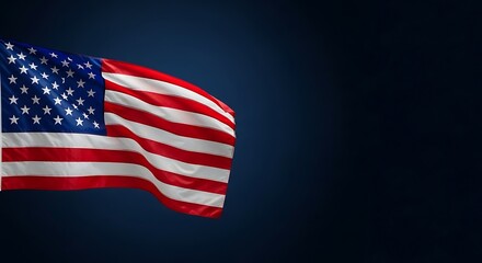 Obraz premium American Flag Day on a blue background